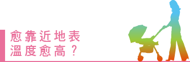 愈靠近地表溫度愈高?